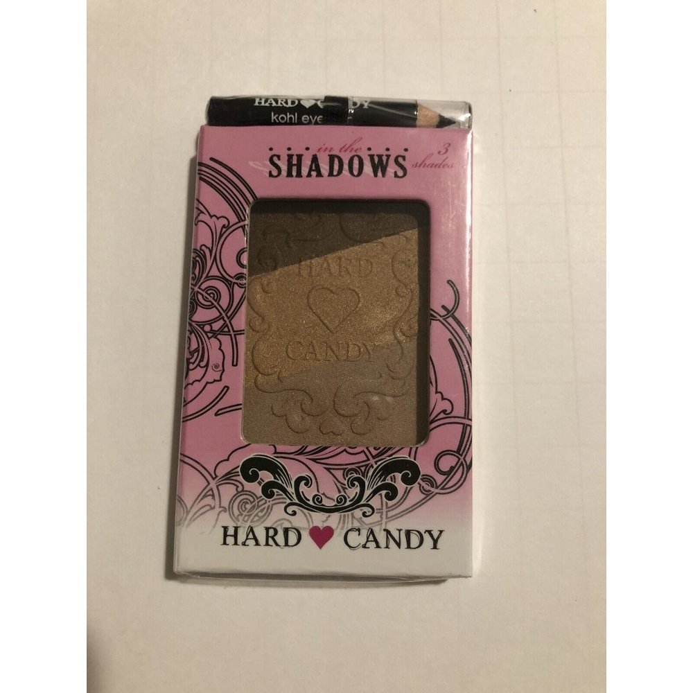 HARD CANDY In the Shadows Eyeshadow Trio w/Black Liner Pencil, 020 EYE QUIT